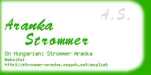 aranka strommer business card